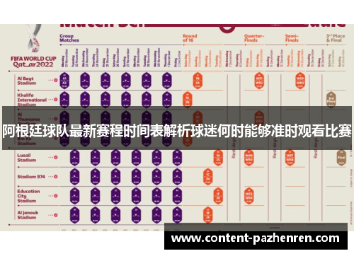 阿根廷球队最新赛程时间表解析球迷何时能够准时观看比赛