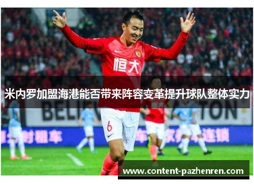 米内罗加盟海港能否带来阵容变革提升球队整体实力