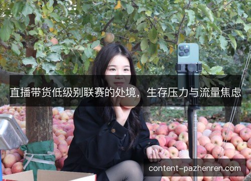 直播带货低级别联赛的处境，生存压力与流量焦虑